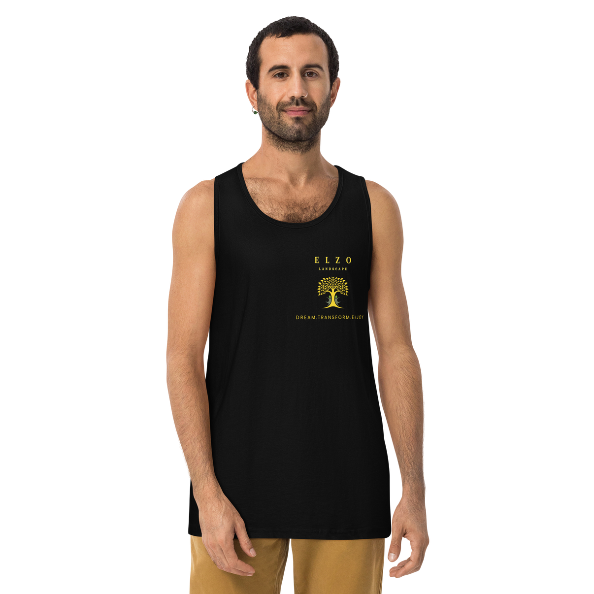 Black Elzo Landscape crew tank
