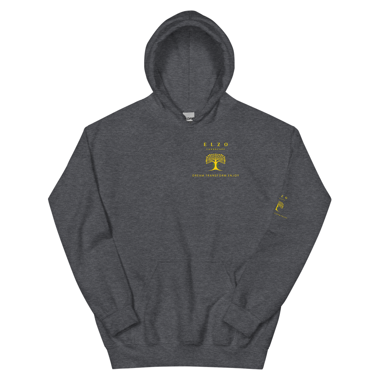 Dark heather We Dig Beautiful heavyweight hoodie
