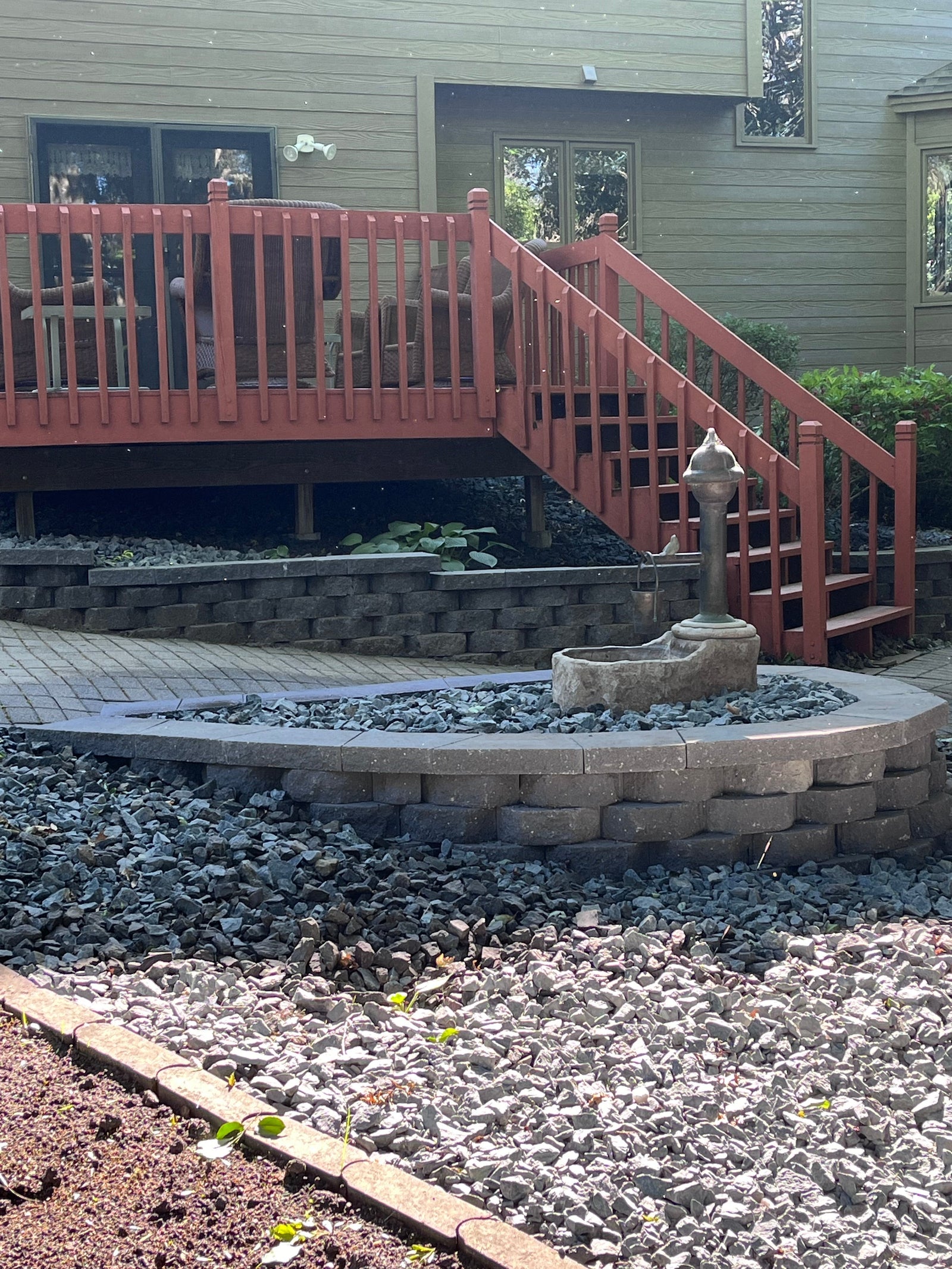 Backyard Restoration, Retaining Wall Rebuild, and Drainage Improvement in Elk River, MN